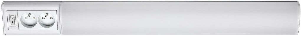 Rabalux BATH 2E LED podlinkové svietidlo s vypínačom a 2x zásuvkou, 70 cm