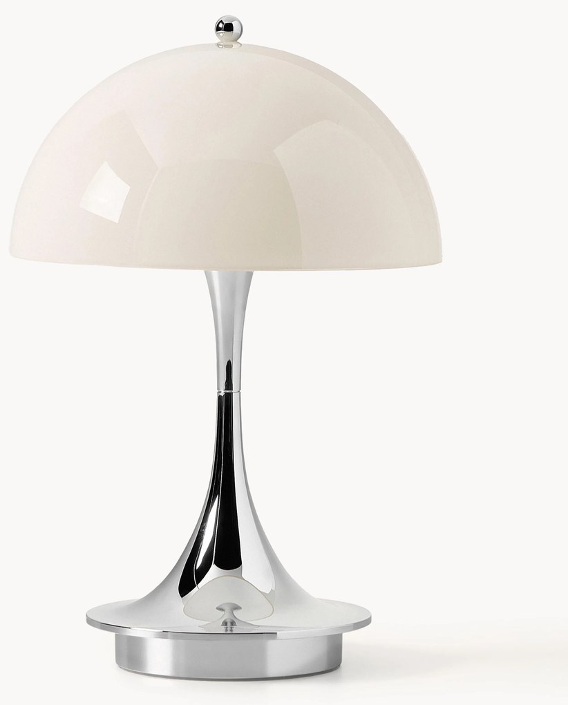 Prenosná stmievateľná stolová LED lampa Panthella, V 24 cm, dizajn Verner Panton