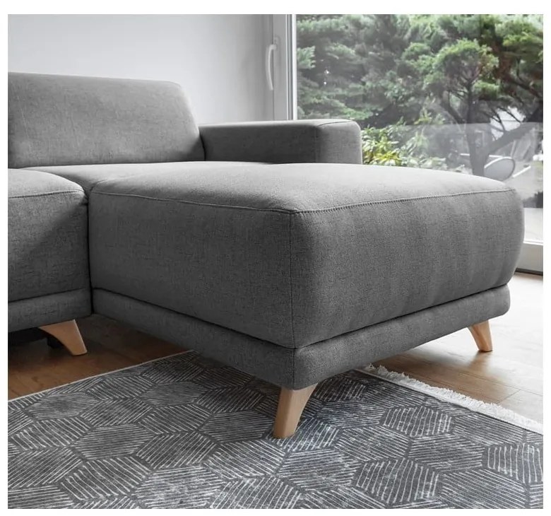 Sivá rozkladacia/s úložným priestorom rohová pohovka Classy Sophie – Miuform