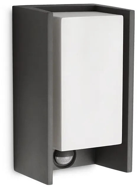 Philips - Vonkajšie nástenné svietidlo so senzorom BRIDGE 1xE27/15W/230V IP44 P4776