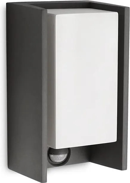 Philips - Vonkajšie nástenné svietidlo so senzorom BRIDGE 1xE27/15W/230V IP44