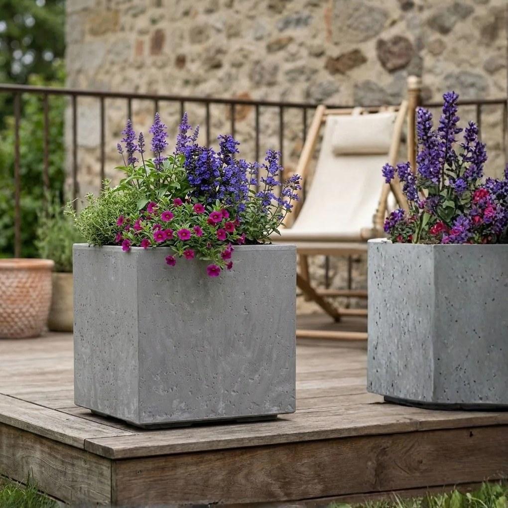 Květináč na kolečkách BETONIQUE 30x30 cm beton - výber z 8 prevedení