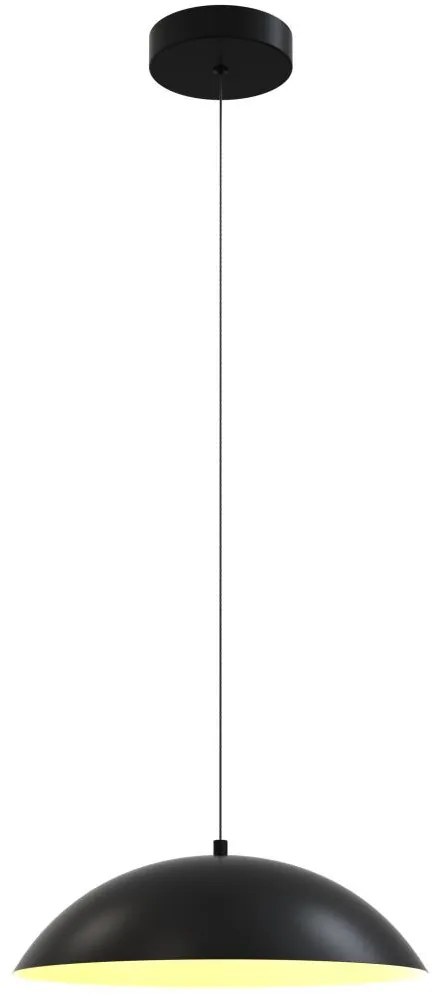 Wofi 6001-104 - LED Stmievateľný luster na lanku ROSCOFF LED/19W/230V čierna/zlatá