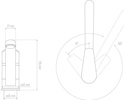 ALVEUS 1130435 - Drezová batéria NINA 13,5 cm granit/béžová