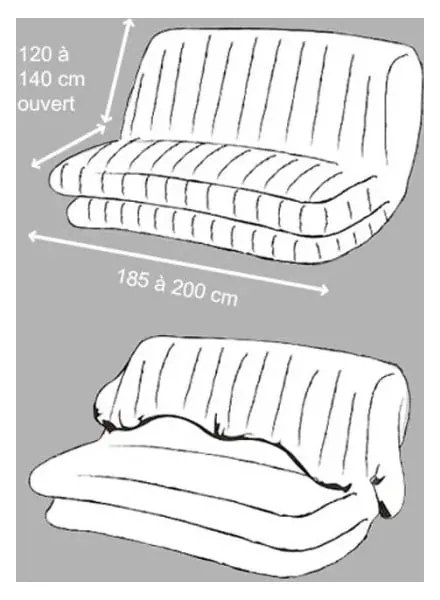 Hnedý 3-miestny napínací poťah na pohovku Essentiel – douceur d'intérieur