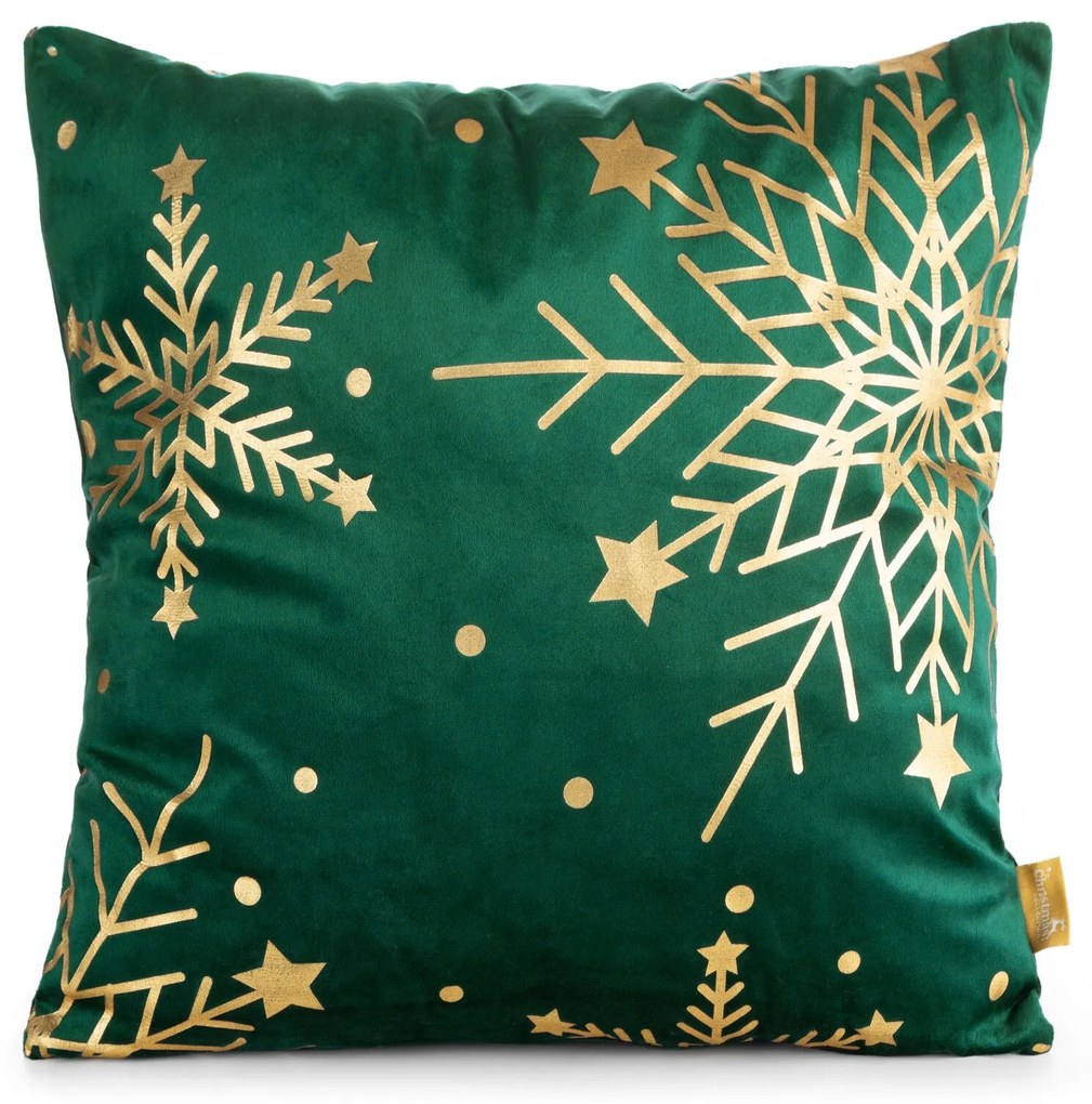 VIANOČNÁ DEKORAČNÁ OBLIEČKA NA VANKÚŠ ELEGANCE3 45X45 CM VZOROVANÁ