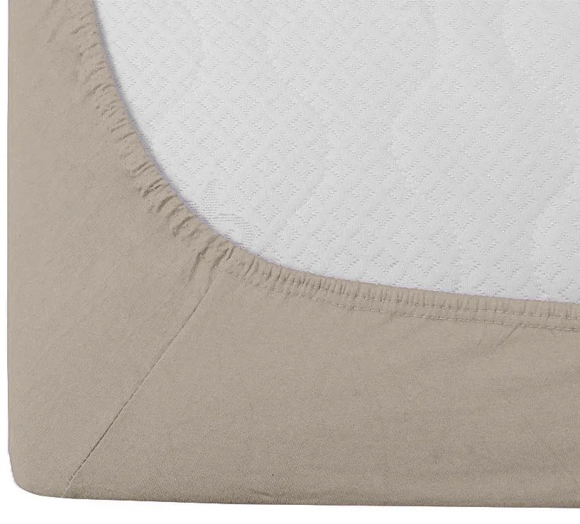 Jersey plachta cappuccino 90 x 200 cm