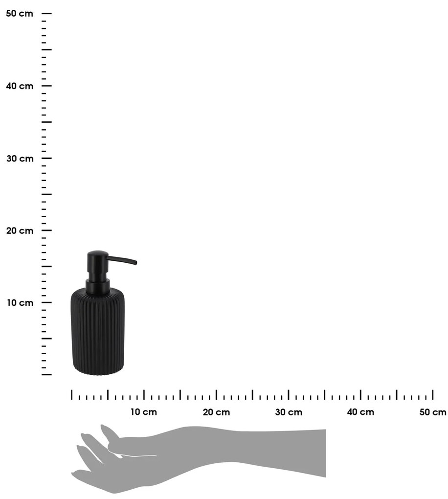 Dávkovač mydla Issard, čierna, 230 ml