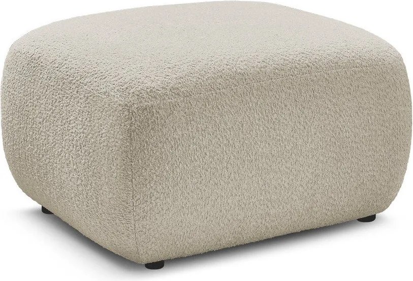 Béžová podnožka z textílie buklé Montaigne – Bobochic Paris