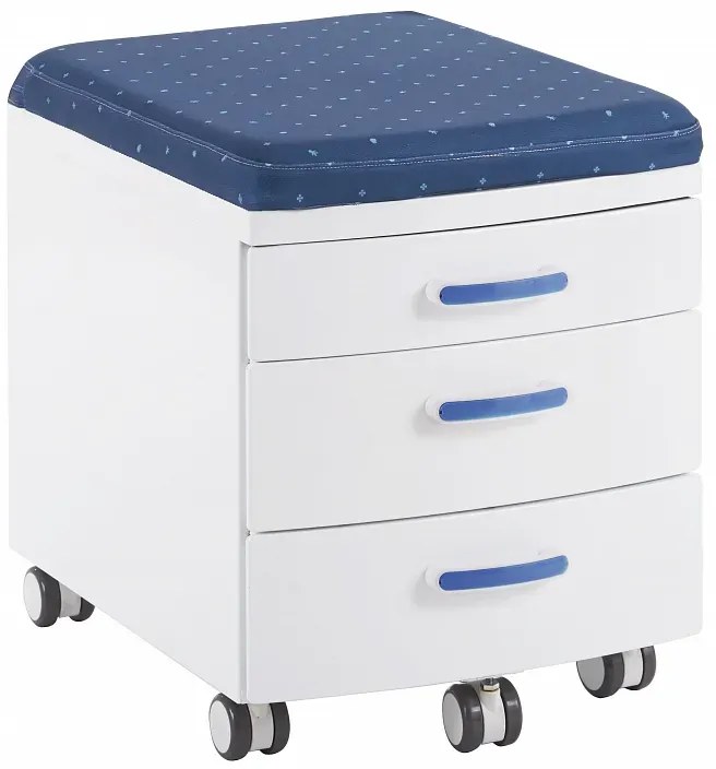 AMADEUS Zásuvkový kontajner biely tmavomodrý