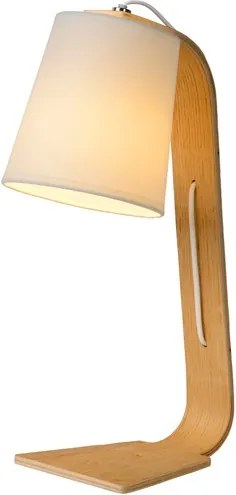 Lucide 06502/81/31 Moderné stolné svietidlo NORDIC Table Lamp E14 vyrobené z bukového dreva