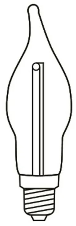 Adventný svietnik s ťahanou žiarovkou LED Filament, dub