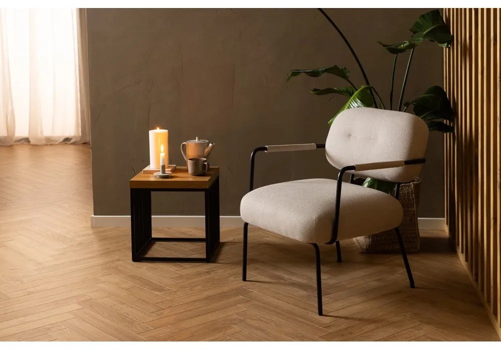 Odkladací stolík s doskou v dubovom dekore 40x40 cm Strington – Actona