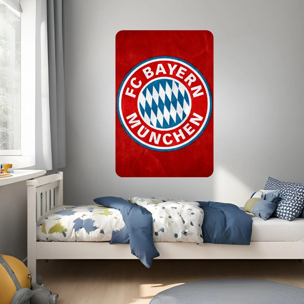 60x90cm FC Bayern Mníchov - textilná nálepka na stenu