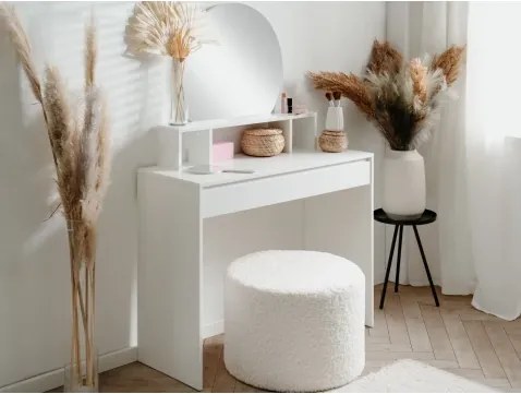 Toaletný stolík so zrkadlom Image, biely%