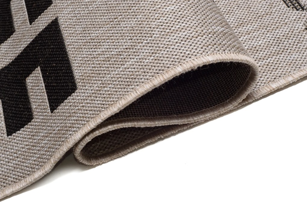 TA Koberec 20552 Strieborná / čierna Rozmer: 160x230 cm