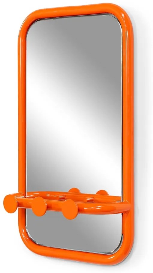 Oranžový kovový vešiakový panel Retro – Spinder Design