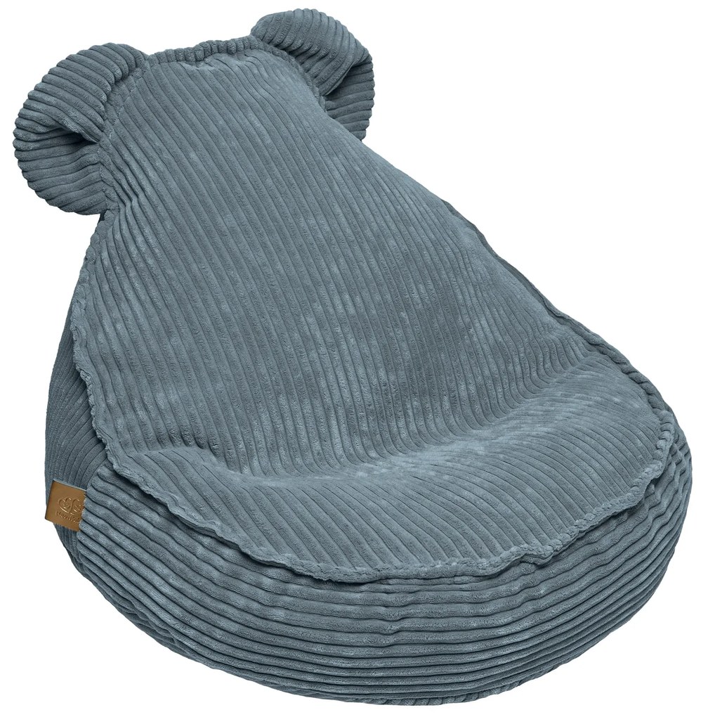 Sedací vak s uškami Teddy Aesthetic Turquoise