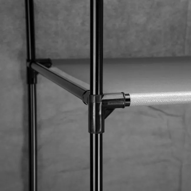 Šatníková skriňa CELINA antracitová / čierna