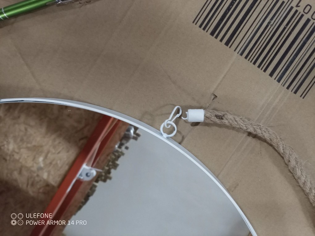 AKCIA Biele okrúhle zrkadlo MIRROR II. akosť