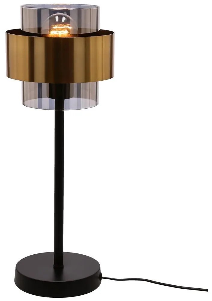 Candellux Stolná lampa SPIEGA 1xE27/60W/230V zlatá/čierna CA0897