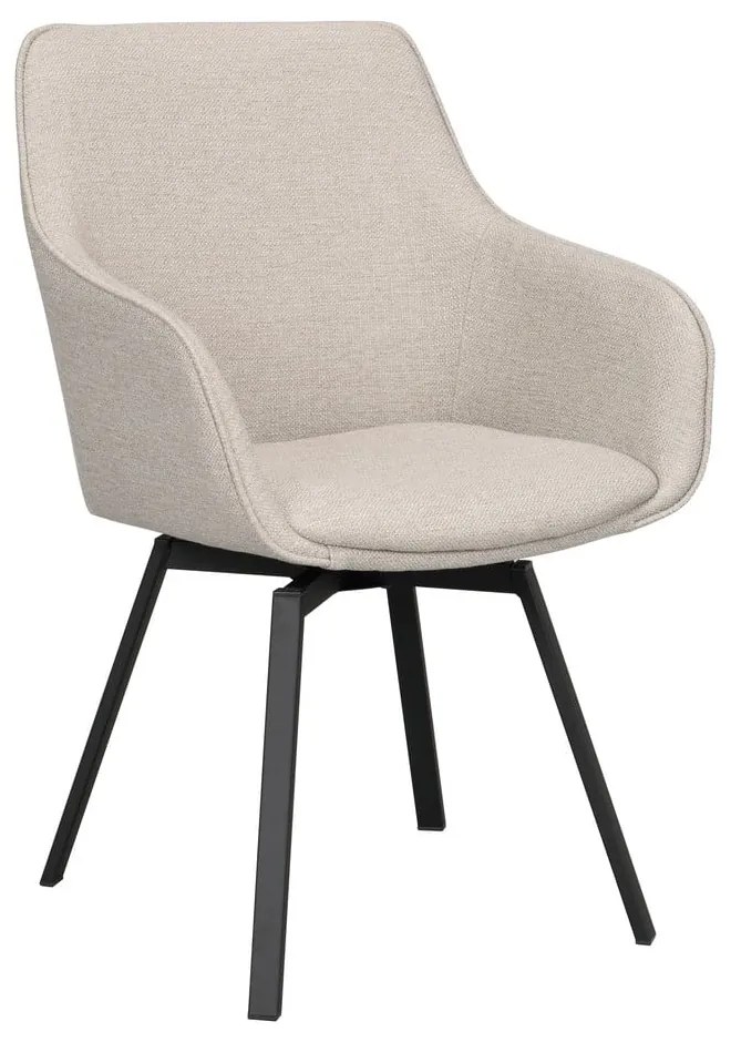 Béžové čalúnené jedálenské kreslá v súprave 2 ks Alison – Rowico