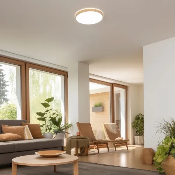 Brilagi - LED stlmiteľné stropné svietidlo PINE LED/24W/230V + diaľkové ovládanie