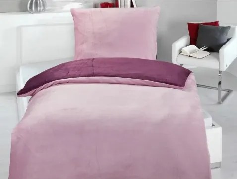 Obliečky Cashmere Touch Wende, ružová/černicová%