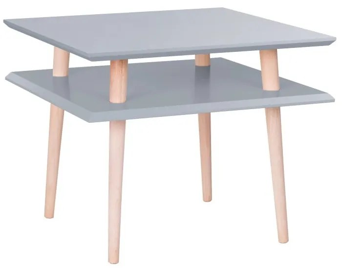 Tmavosivý konferenčný stolík Ragaba Square, 55 x 55 cm