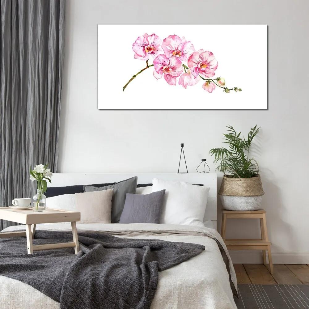 Skleneny obraz Maľovanie kvetinové konáre