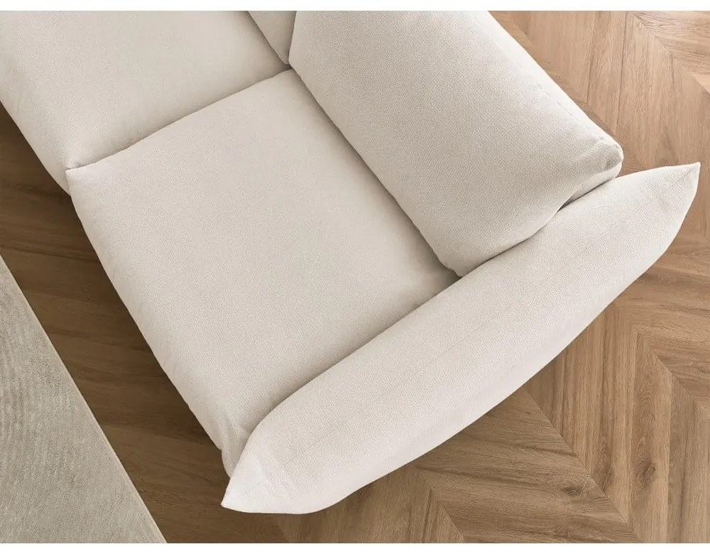 Krémová rozkladacia pohovka 214 cm Ernest – Bobochic Paris