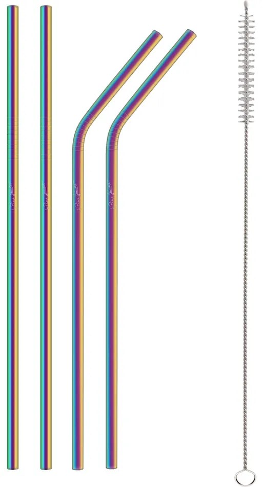 Lamart LT7053 5-dielna sada dúhových slamiek Straw