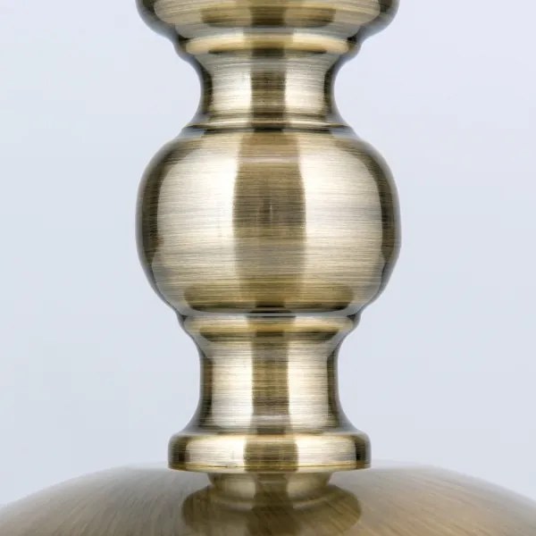 Orion LA 4-1085/1 - Stolná lampa TONIA 1xE27/60W/230V pr. 30 cm biela/bronz