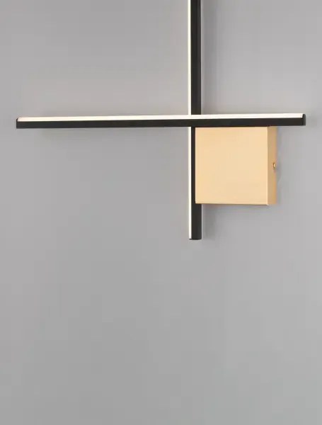 Dizajnové nástenné svietidlo Cross 50 zlatá