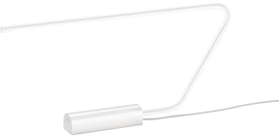 Biela LED stolová lampa (výška 33 cm) Olea – Trio Select