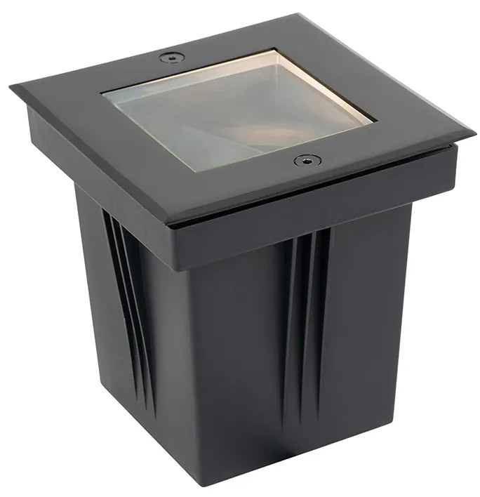 Inteligentné zemné bodové svietidlo čierne nastaviteľné IP65 vrátane Wifi GU10 50mm - Oneon
