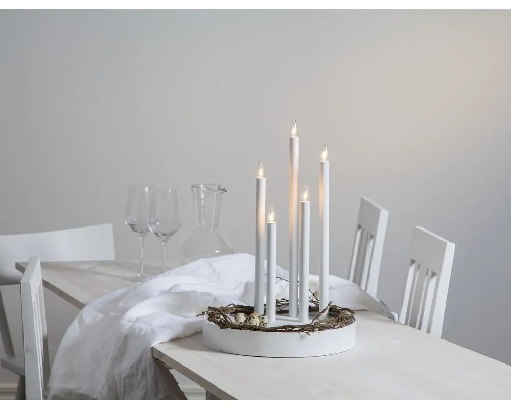 Biela svetelná dekorácia ø 32 cm Deco – Star Trading