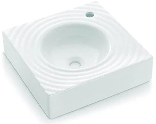 Bathco 0081 - Umývadlo na dosku GOTA 45x45 cm porcelán/biela