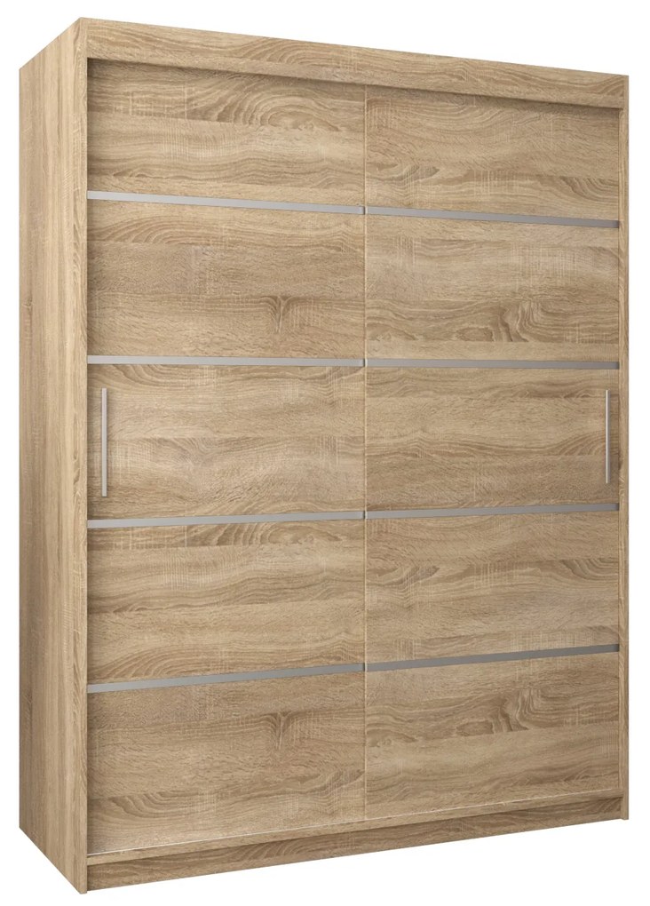 Šatníková skriňa 180 cm Verika 1 180 (dub sonoma). Akcia -11%. Vlastná spoľahlivá doprava až k Vám domov. 1063725