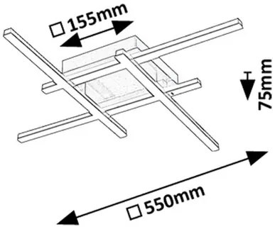 Rabalux DEMIR LED stropné svietidlo 71398