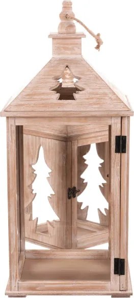Set dvoch lampášov domček hnedý DA220 (2 ks)