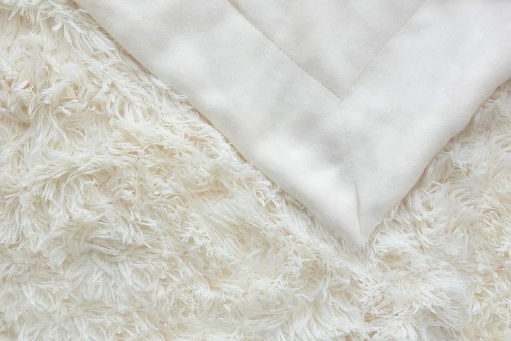 Jerry Fabrics Deka s dlhým vlasom - Tmavošedá | 150 x 200 cm