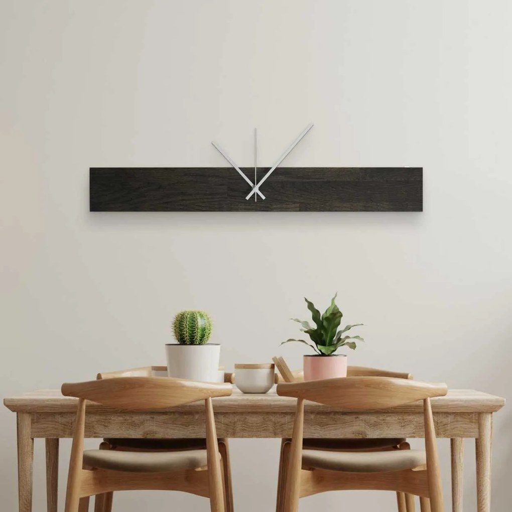 SENTOP | Štýlové hodiny z masívneho dreva I SENTOP MAS020-3169-SILVER-60x8 analógové