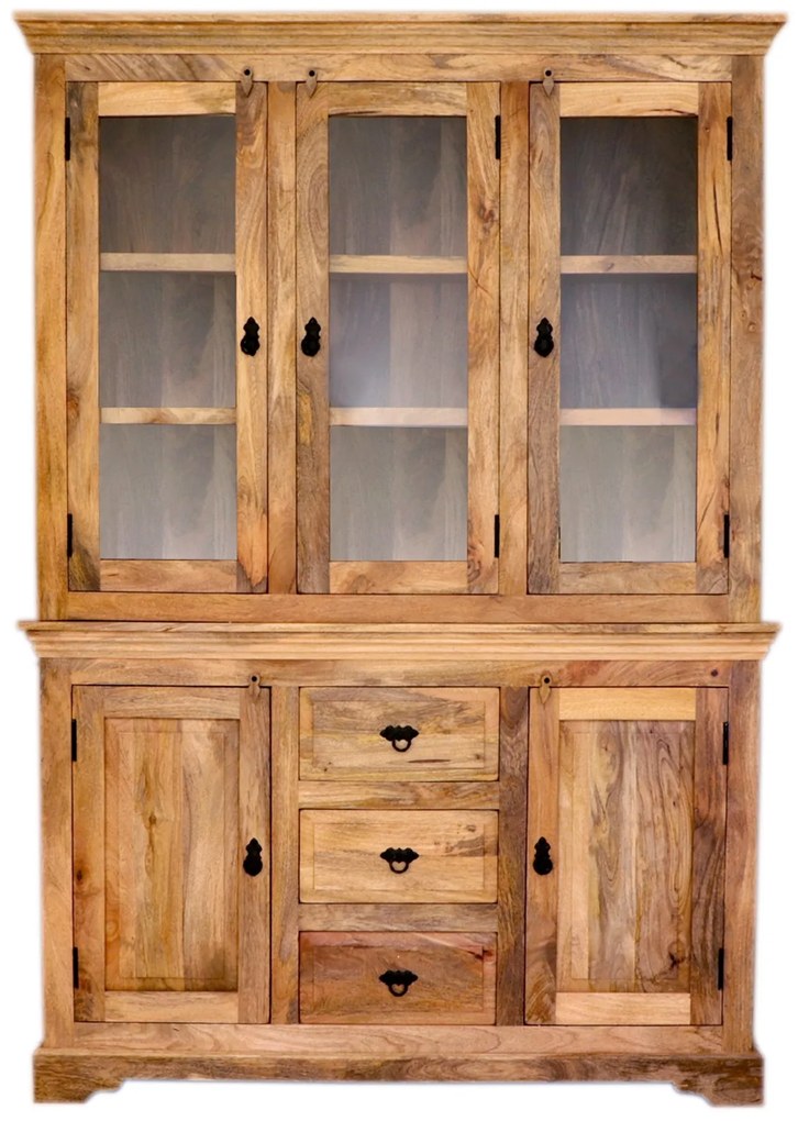 furniture-nabytek.cz - Vitrína z masívu mango 140x200x45