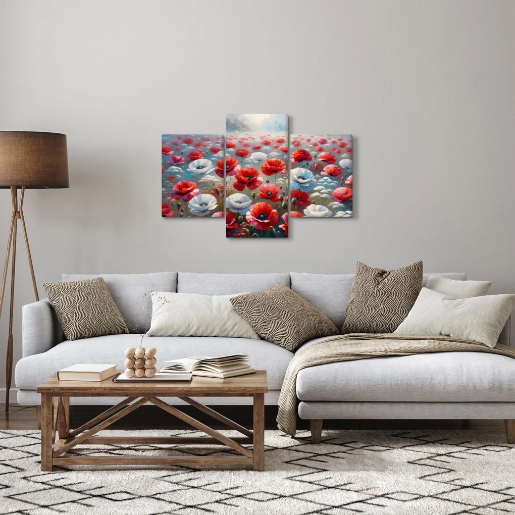 Obraz - Pole vlčích makov (90x60 cm)