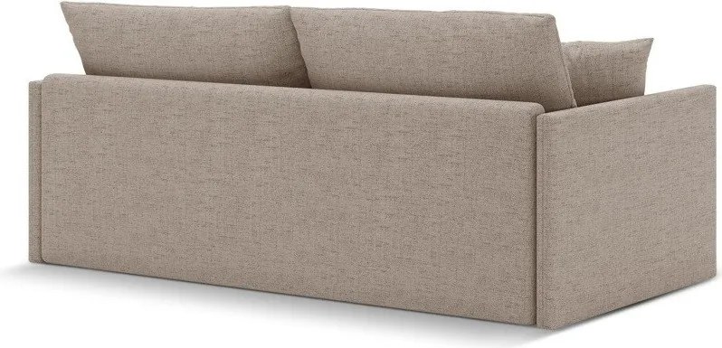 Svetlohnedá ženilková rozkladacia pohovka 209 cm Shannon – Cosmopolitan Design