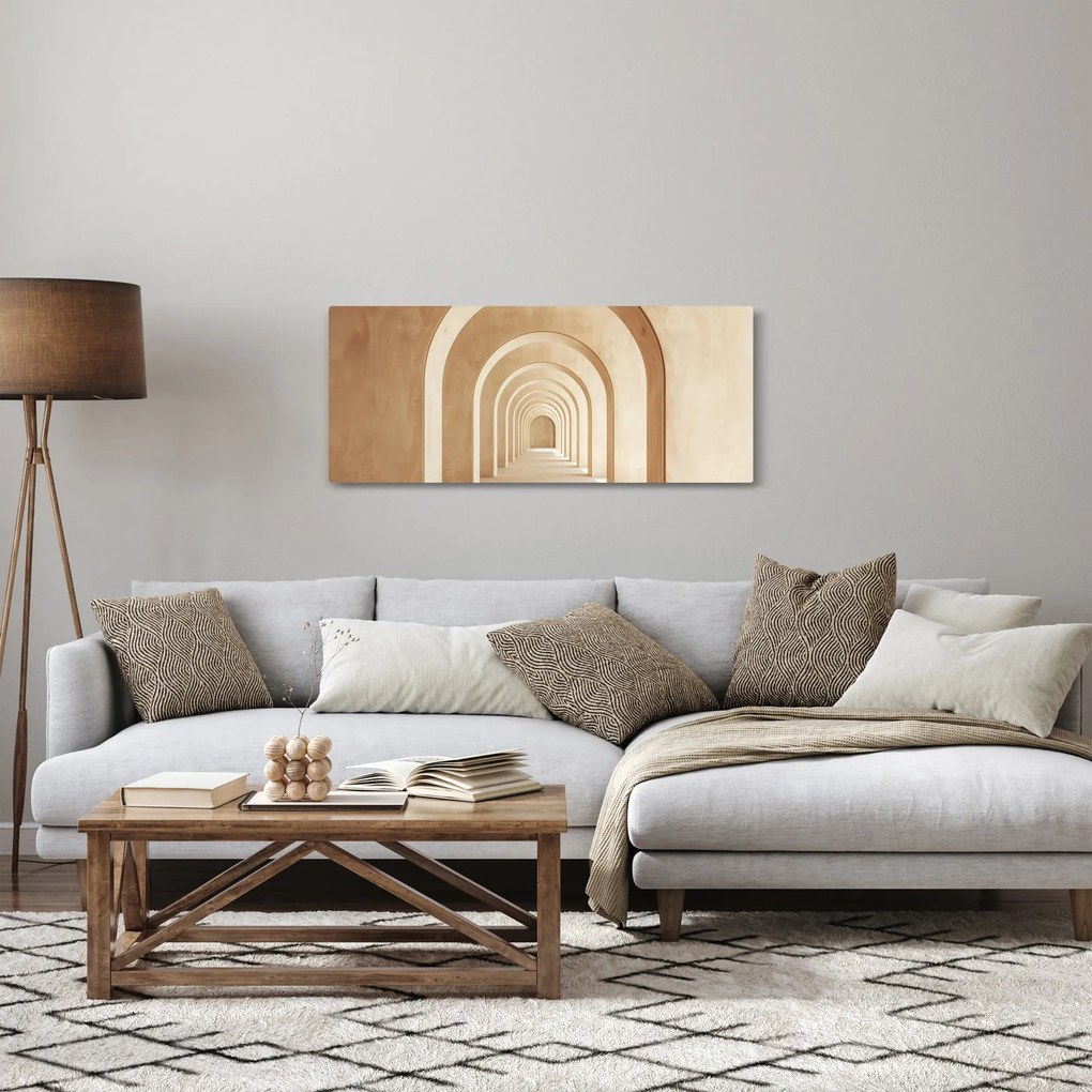 Obraz - Béžový priechod (120x50 cm)