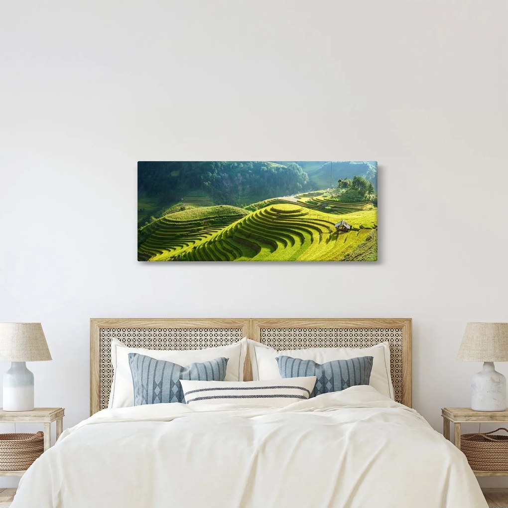 Obraz - Koncert ryžových terás (120x50 cm)