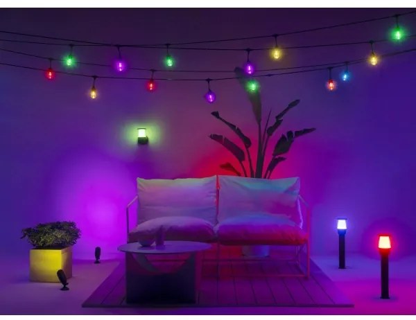 WiZ-LED RGBW Stmievateľná vonkajšia lampa ELPAS LED/3,6W/12V 2700-5000K IP65 Wi-Fi