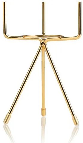 KERAMICKÝ KVETINÁČ SO STOJANOM SASHI 20X9,5 CM ZLATÁ